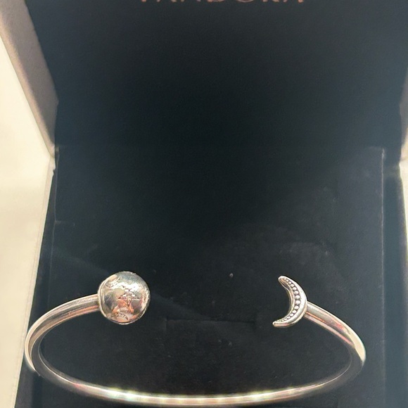 Pandora Jewelry - Pandora Silver Moon and Sun Bangle Bracelet